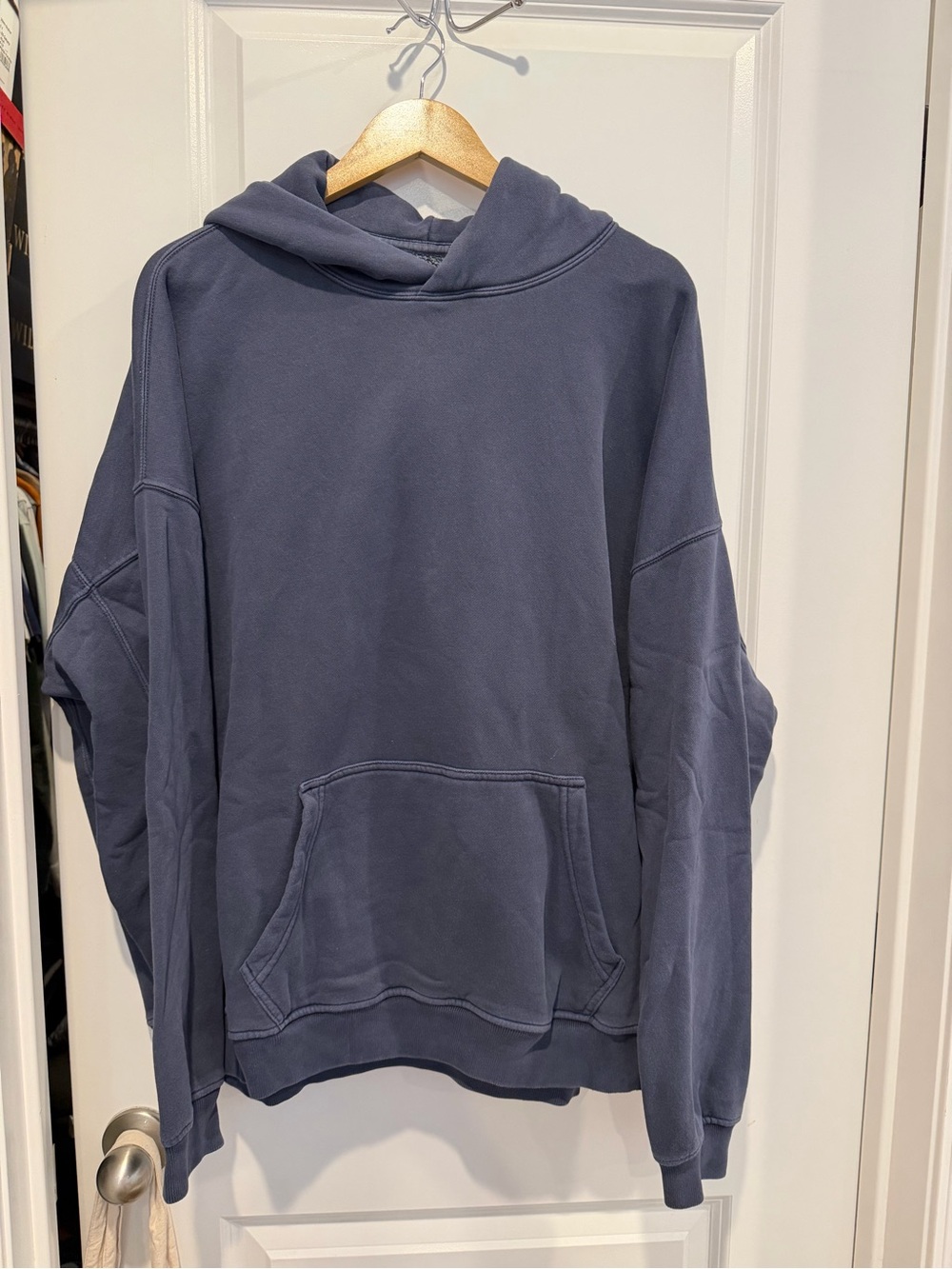 Abercrombie & Fitch Navy Blue Popover Hoodie